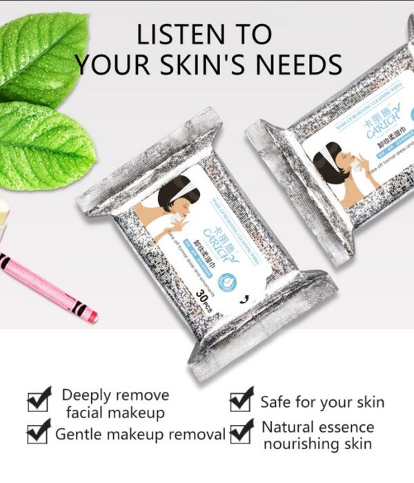 CARICH Makeup Removing Cleansing Wipes - Image 3