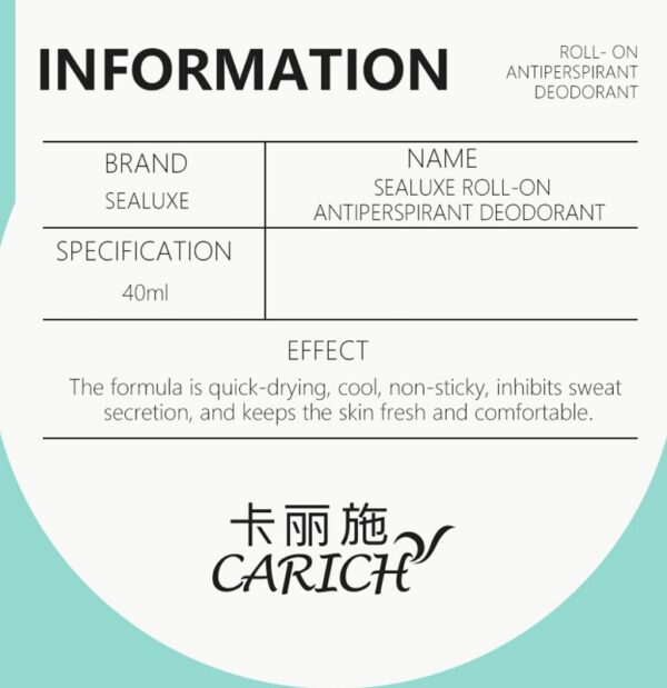 CARICH Roll-On Antiperspirant Deodorant - Image 10