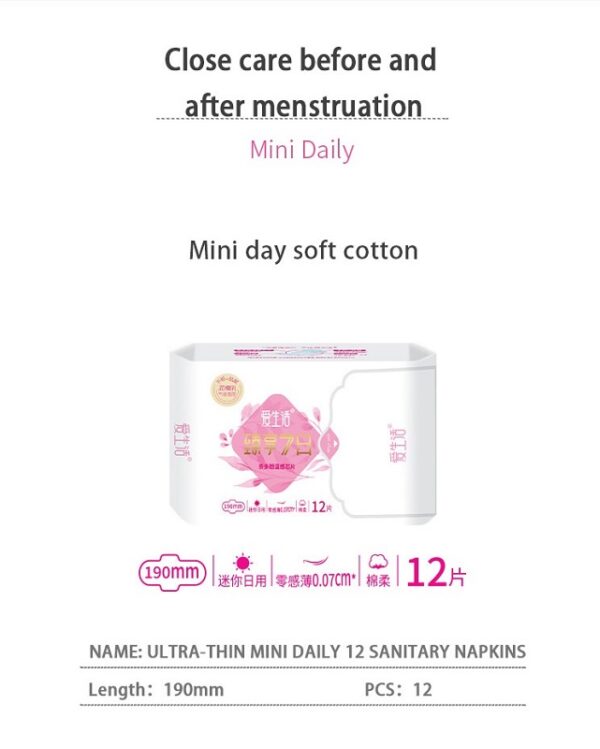 iLiFE 7-Day Sanitary Pads Day Mini Size - Image 3